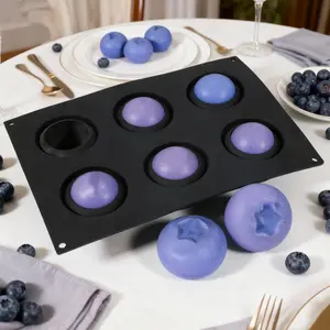 Blueberry Raspberry Fruit Shape Dessert Cake Mold DIY Fruit Mousse Chocolate Silicone Mold, Baking Tool for Home Kitchen Use, Baking Utensils Supplies