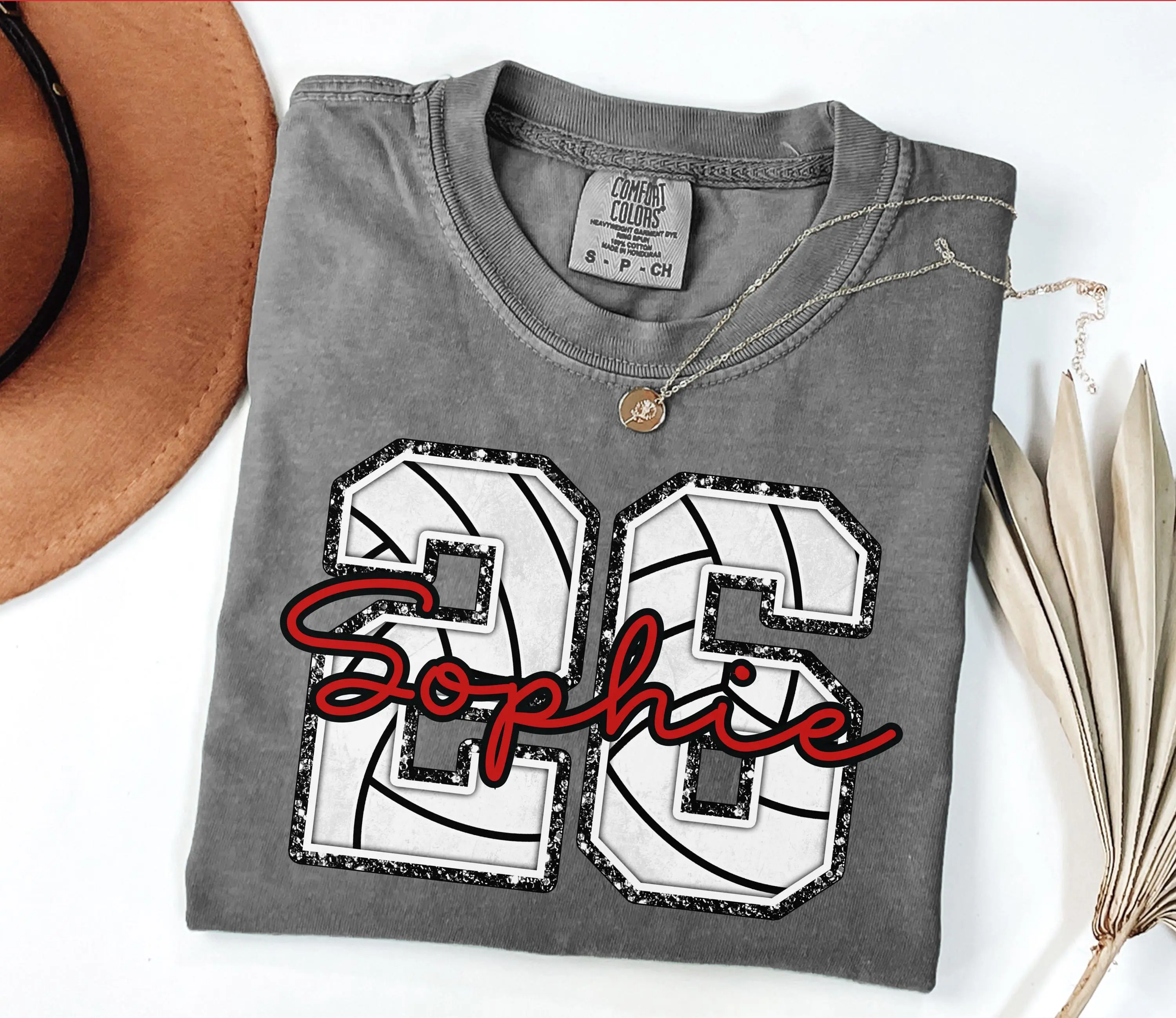 [SALE UP TO 50%] Comfort Colors Volleyball Shirt, Personalized Volleyball T-shirt, Custom Volleyball Number Tee, Volleyball Mom Gift, Game Day Sports Fan