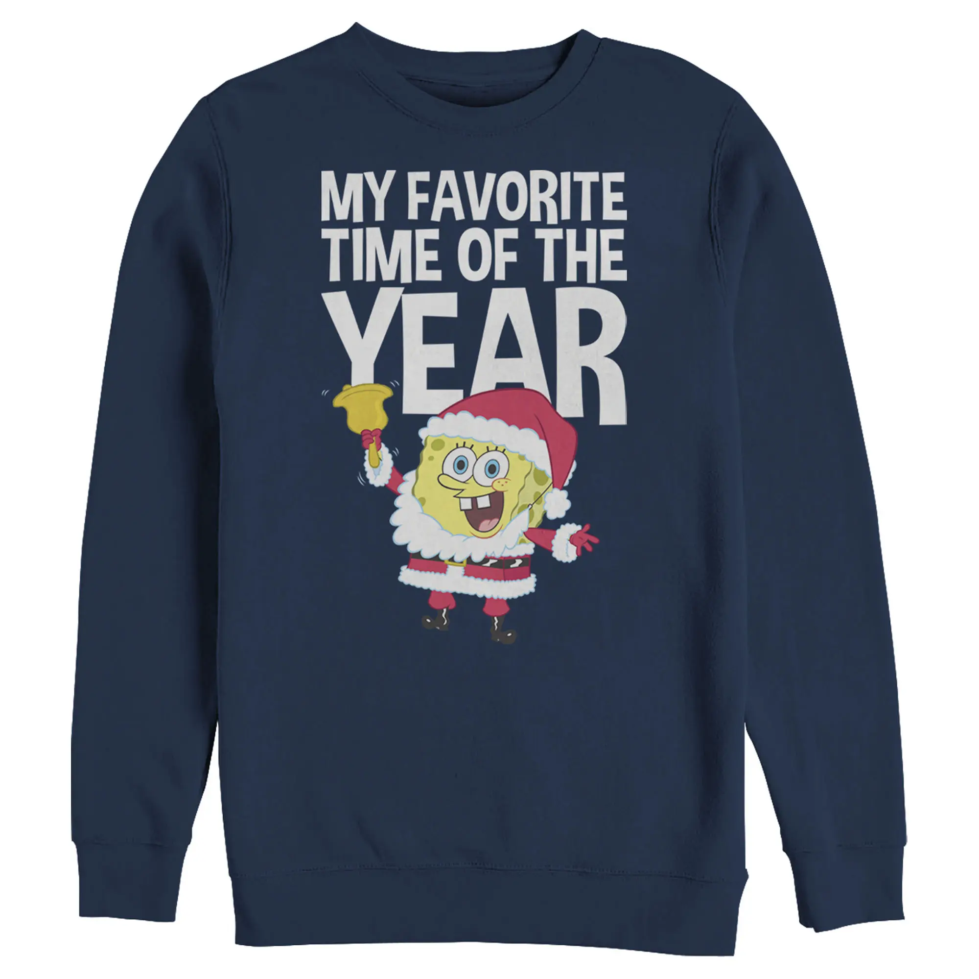 Men's SpongeBob SquarePants Christmas Favorite Time Sweatshirt