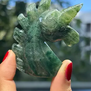 Moss Agate Unicorn