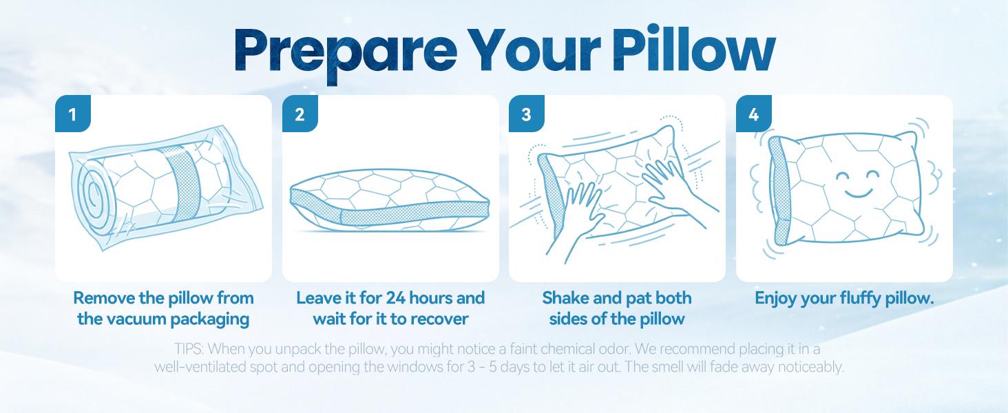 QUTOOL Luxury Cooling Memory Foam Pillows 2 Pack,Bed Pillows Set of 2,Adjustable Gel Pillow for Side Back Sleeper with Removable Cover, Valentine's Day Gifts, Decor Bedroom Accessories