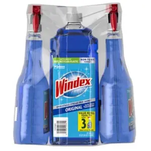 Windex original glass cleaner 2ct Bristle