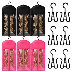 Wig Storage Bags with Hanger, 23.6" x 11.8"Wig Storage for Multiple Wigs,Breathable and Easy Carry Home Hair Travel Use Space Saving Bags Organiser
