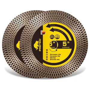 4/4.5/5"Diamond Blades for Angle Grinder, 2 Pack 4/4.5/5"Inch Tile Cutting Diamond Saw Blades for Porcelain Ceramic Granite Marble, 7/8"-20mm Arbor