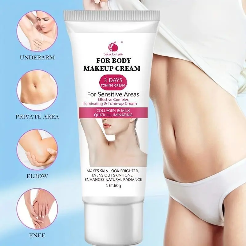 3pcs Body Brightening Cream, Body care, containing vitamin C and niacinamide, suitable for neck, underarms, knees, elbows, inner thighs and other areas, safe for sensitive skin and suitable for dry, oily skin