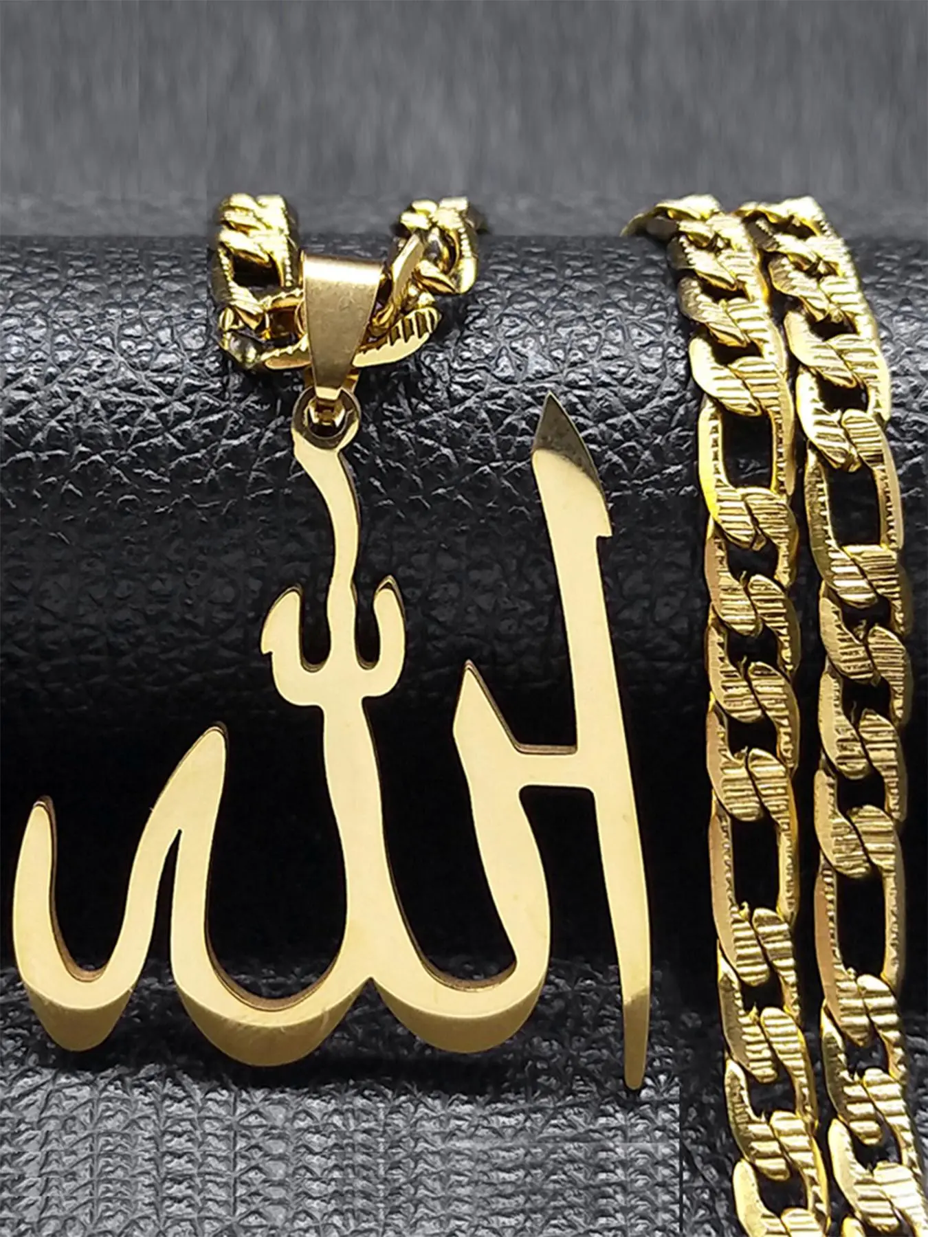 Arabic Allah God Pendant Necklace for Men & Women, Stainless Steel Jewelry for Party, Daily Clothing Decor, Trendy All-match & Exquisite Jewelry for Birthday Gift, Ankh Necklace, Arabic Necklaces