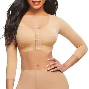 FeelinGirl #Live stream Arm Shaper for Women Post Surgery Arm Lipo Compression Sleeves Slimming Arm Front Closure Shapewear Bras Women