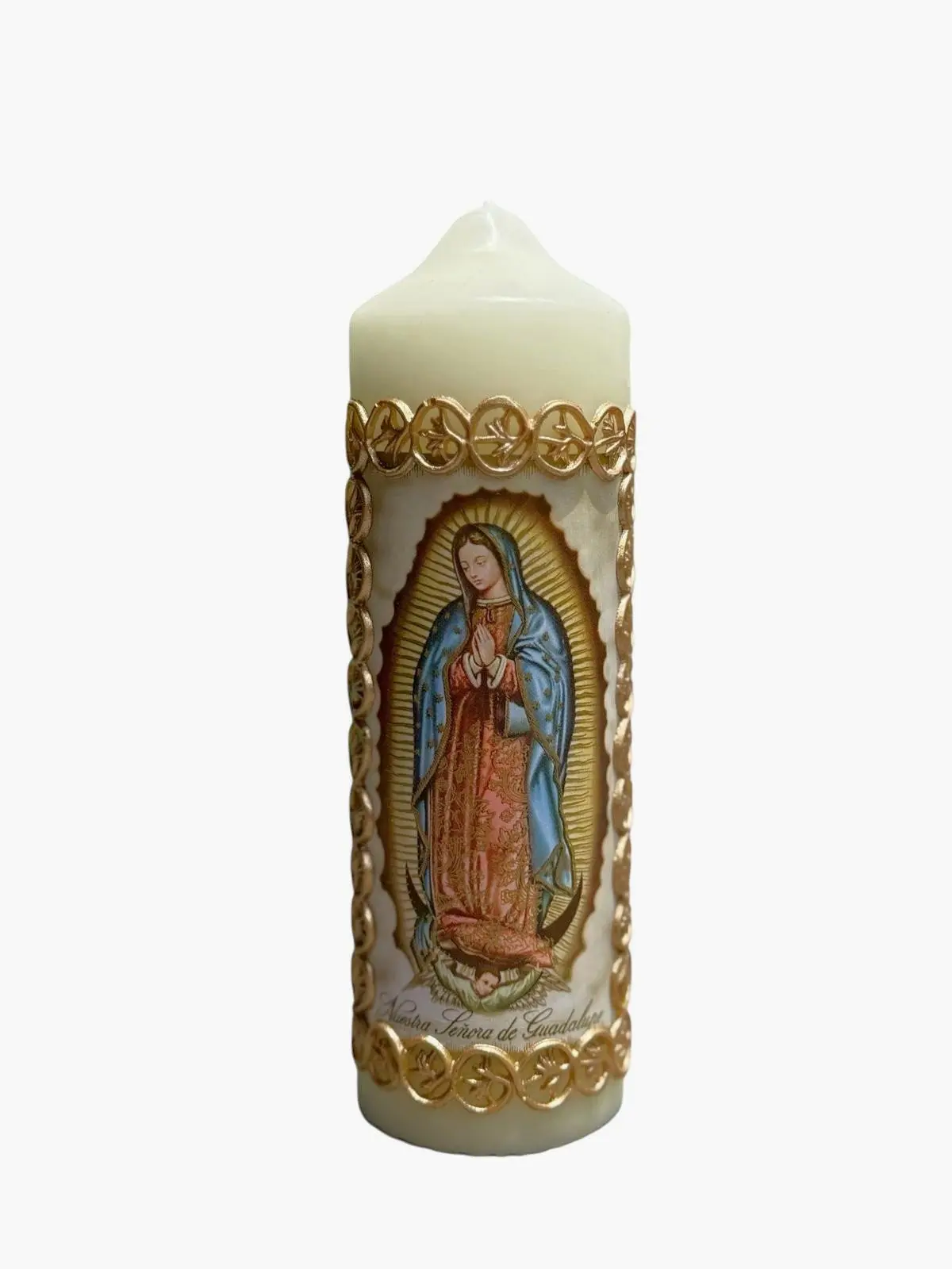 Our Lady of Guadalupe Devotional Candle – 6.5 x 2 inches