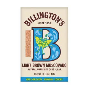 Billingtons B33184 Billingtons Natural Light Brown Muscovado Sugar1lb