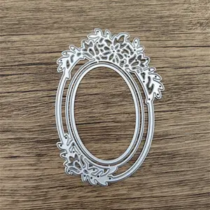 Oval Lace Edge Metal Cutting Mold, Perfect for DIY Albums, Ideal for Embossed Paper Cards and Craft Decorations