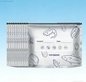 30pcs Reusable Aluminum Foil Food Storage Bags – Heavy-Duty Leakproof Zipper Pouches, Airtight & Tear-Resistant Resealable Bags for Meat, Vegetables, Snacks, and Leftovers SpringStatements