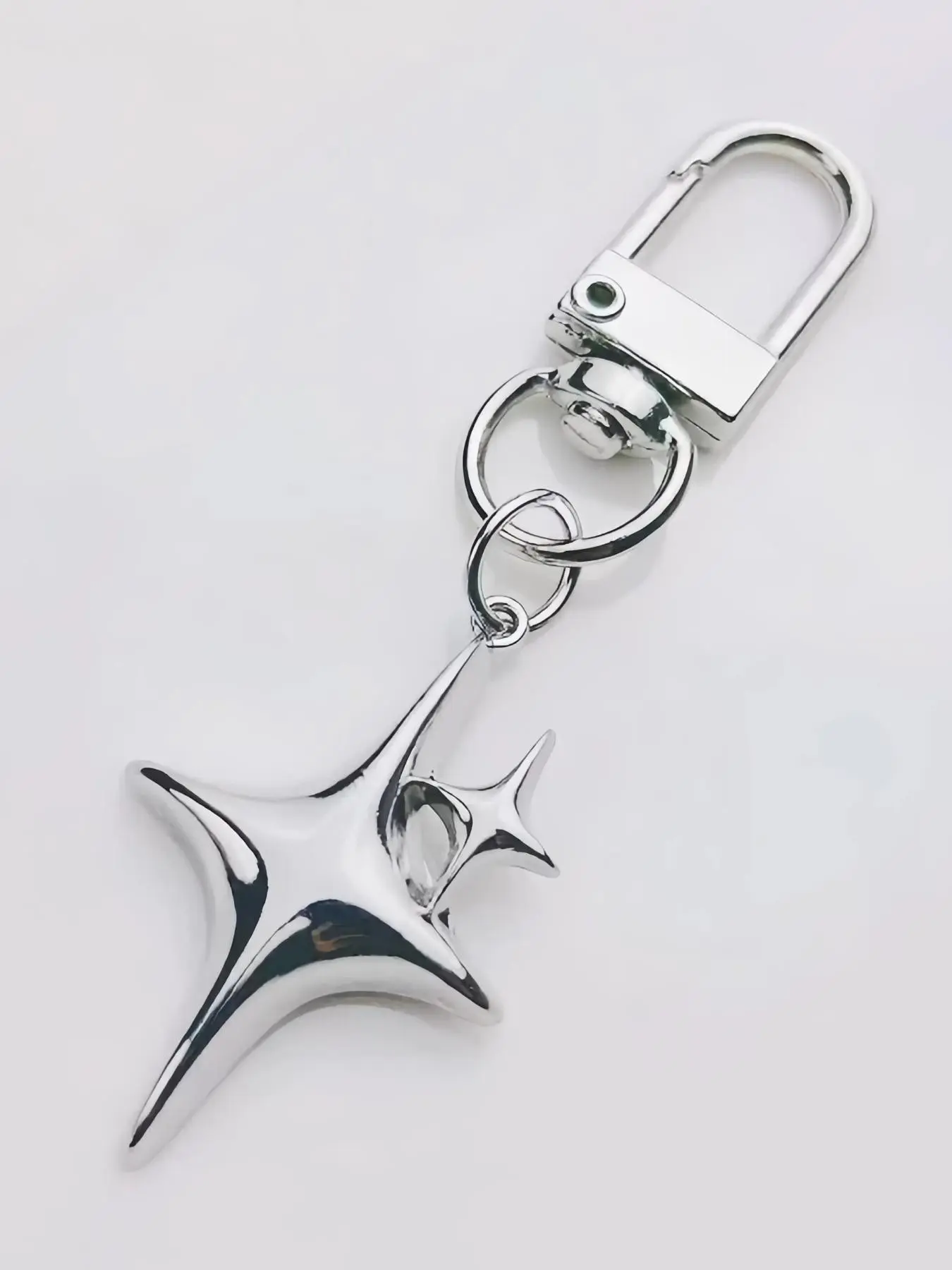 Star Design Keychain, Metal Key Ring for Backpack, Car, Charm Earphone Accessories, Women's Keychain Charm, Fashion Accessories for Daily Use