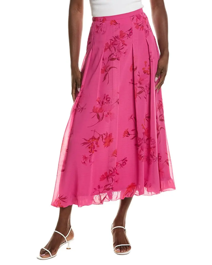 Vince Camuto Pleated Bubble Midi Skirt