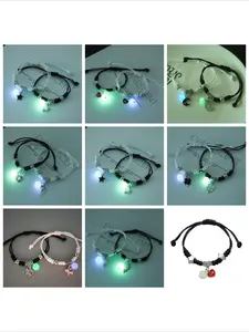 2026 Bestselling Glow-In-The-Dark Bracelet for Girls, Twin Friendship Band, Couple Fashion, Stylish Luminescent Wristband