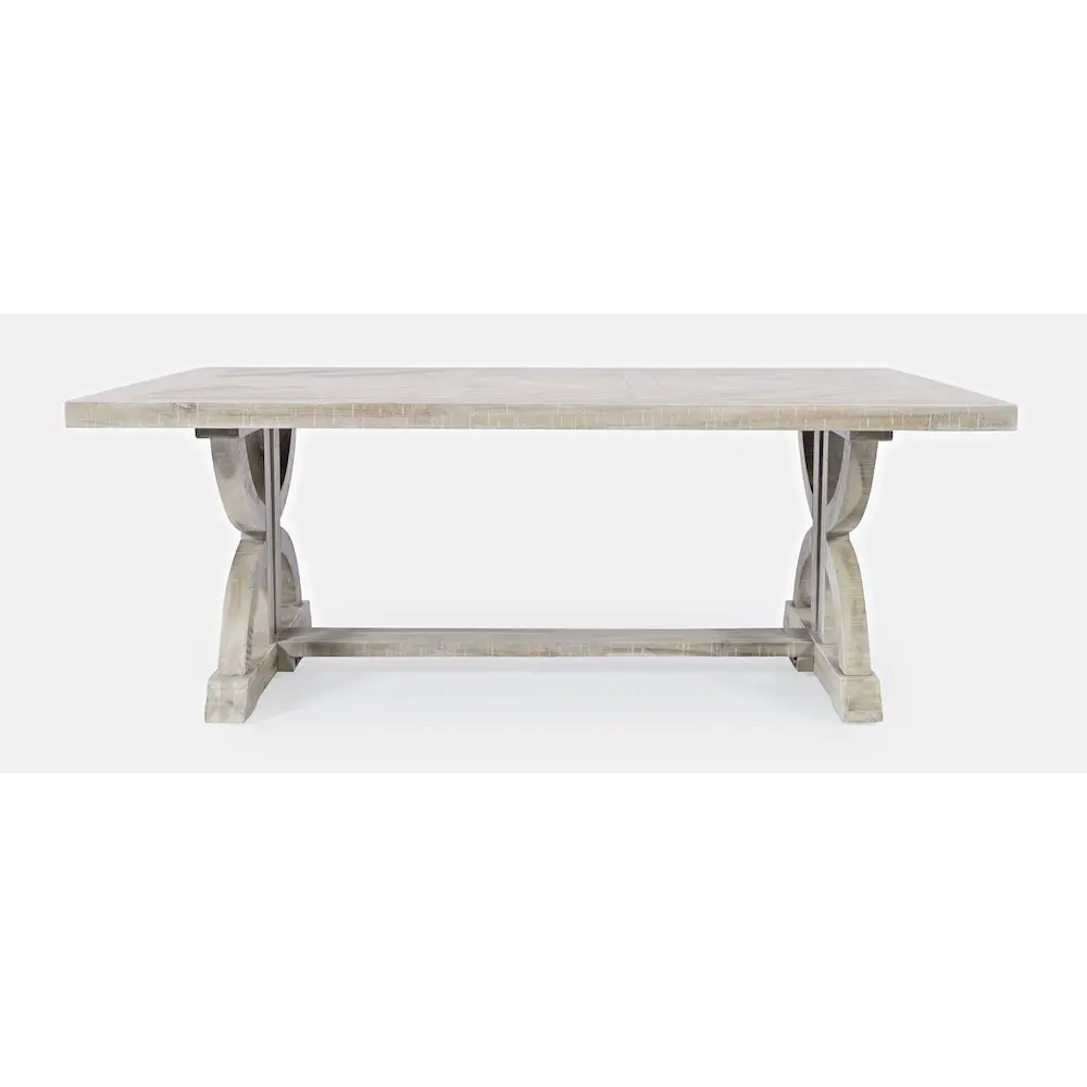 Indoor Fairview Transitional Coffee Table - Herringbone Pattern, Distressed Look, Acacia Wood, Generous Surface, Rustic