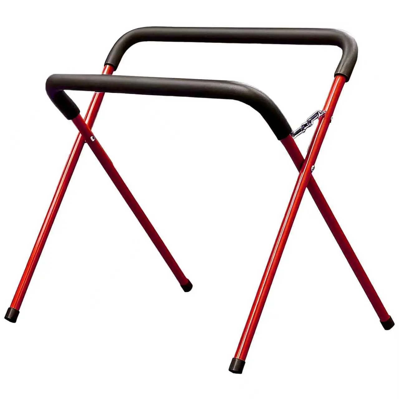 LAUCO Portable Work Stand - 500lb Capacity, 41"x43"x35", Steel Tubing Robust Construction, Height Adjust, Effortless Setup, Foam Padded Top, Heavy-Duty Bumper Stand for Garage, Shop [9080]