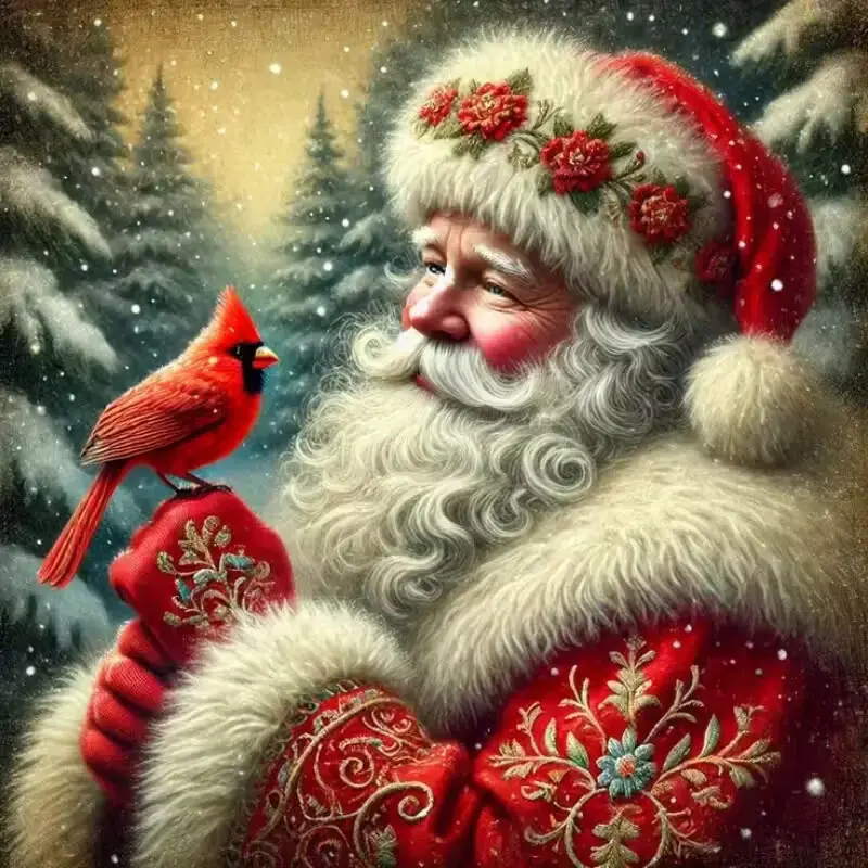 DIY 5D Diamond Painting Kit, Unique Santa Claus Theme Christmas Full Drill Mosaic Art, Home Wall Decor Gift, Craft Project for Adults and Kids, DIY Kits