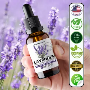 Organic Lavender Tincture Get Green Human Herbal Liquid Supplement 60000mg for Calm Clarity and Relaxation with Lavender Extract