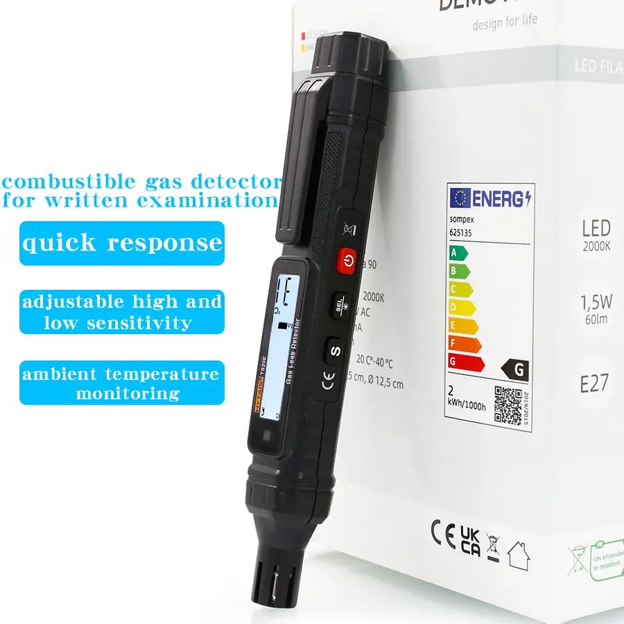 HYTAIS TS20E Household Combustible Gas Detector - Natural Gas, LPG Leak Detection Device