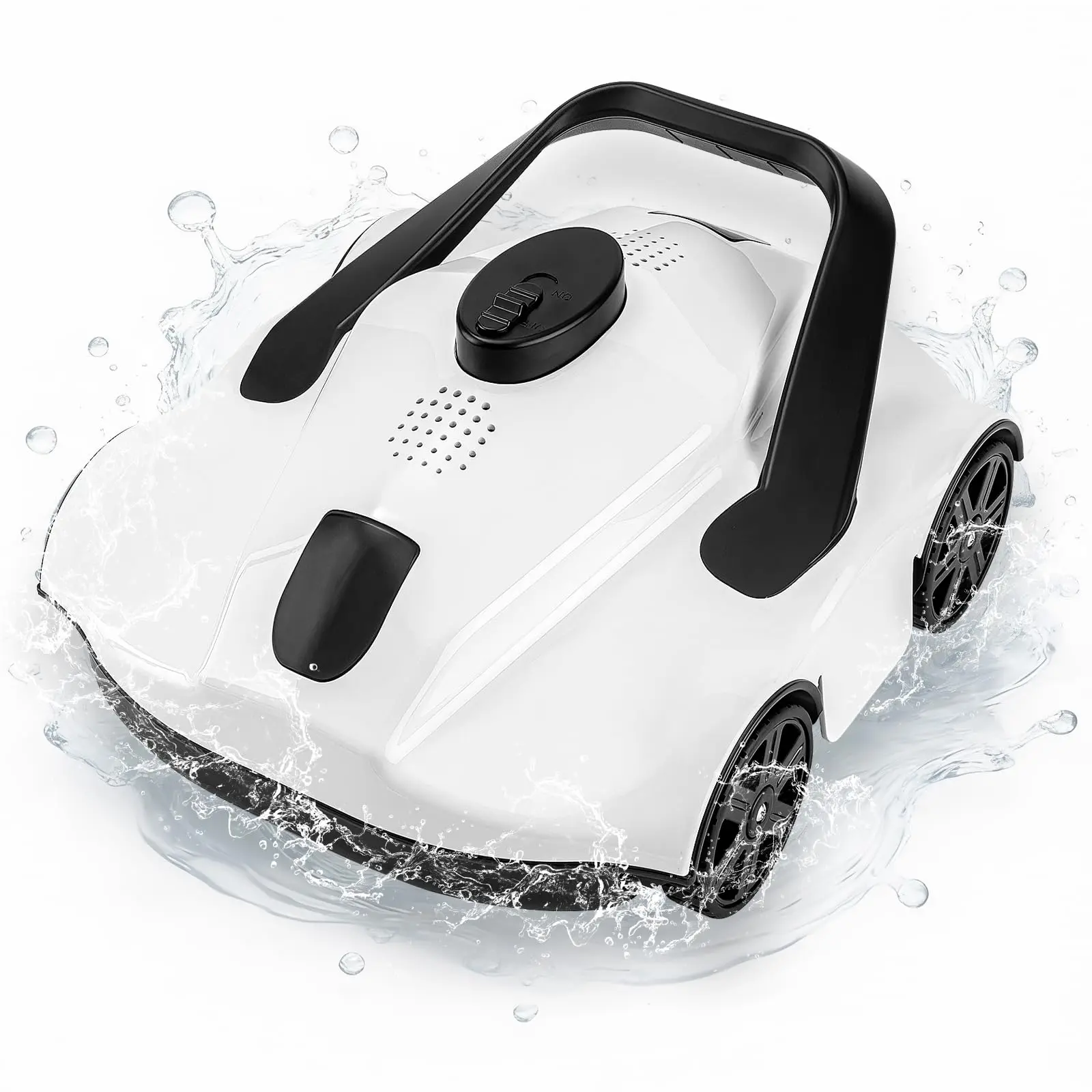 Garvee Cordless Robotic Pool Vacuum Cleaner with 130-Min Runtime, Self-Parking Technology for Above-Ground Pools up to 860 Sq.Ft, Efficient Filtration & Portable Design, Swimming Pool Cleaner, Pool Robot Cleaning Tools & Attachments