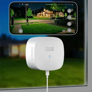 3k Window Camera No Drilling, Spectravivid Ai Full Color Night Vision, 2.4g & 5g WiFi, Motion Detection, Alexa & Google Home Compatible