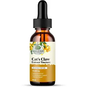 Amazing Botanicals Organic Cat’s Claw Tincture - Organic Uncaria Tomentosa 10x Extract, 30000mg, 30ml/1oz Travel-Friendly Healthcare Edible Dietary Supplement for Immunity Boost & Muscle-Joint Support