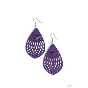 Caribbean Coral - Purple Earring