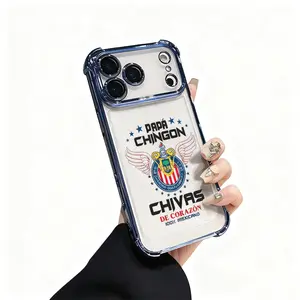 Chivas De Corazón Soccer Fan Must Have De Guadalajara Phone Case For iphone 17 16 15 13 12 11 X XS PR4 1O PLUS MAX AIR Four CornersAnti-Fall Transparent Casual Soft Silicone PhoneCases Perfect Gift for Women's fashion camo pattern drop protectionQ30
