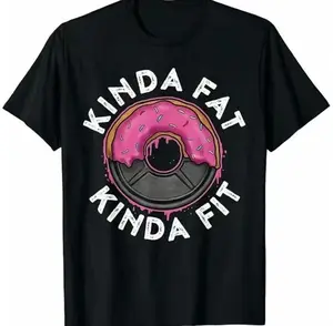 “Kinda Fat, Kinda Fit” men’s graphic tee, funny workout T-shirt, casual gym streetwear top, black short-sleeve shirt, fitness humor outfit, everyday wear, #fyp #viral #ootd #gymtok