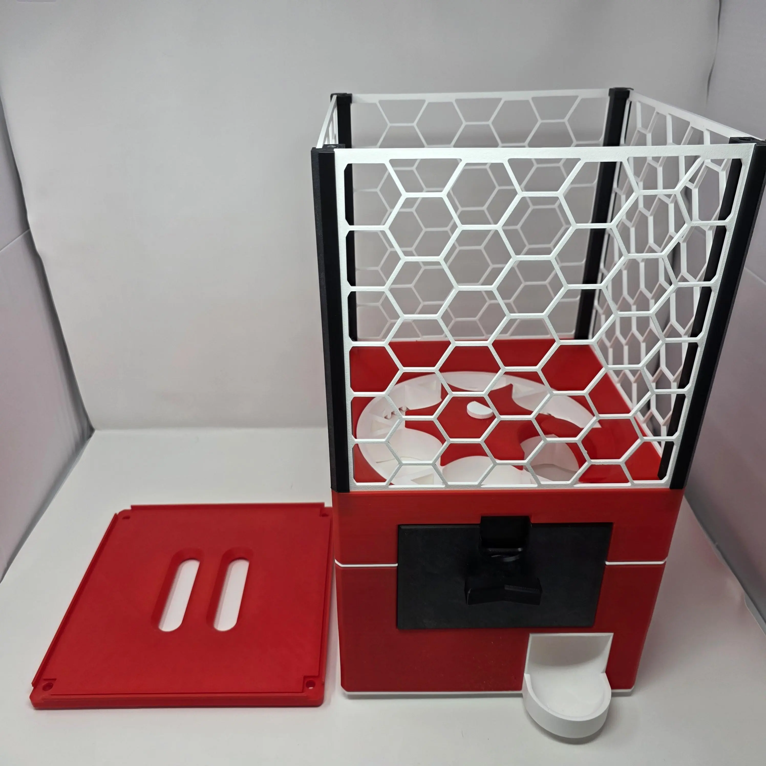 Desktop Gacha Capsule Vending Machine - Stackable Token-Operated Prize Dispenser for Convention Vendors, Desk Collectors & Classroom Reward Systems