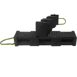 212 MAIN Super Stacker Cribbing Block - Black, 6x7x24 in, Configurable Fit, Interlocking Tiles, High Load Rated, Recycled Plastic