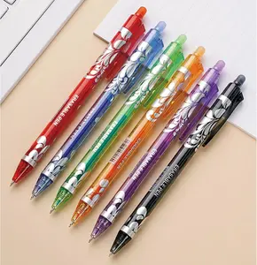 6 Pcs Erasable Colored Pens Retractable Pens Cute Colorful Erasable Pen 0.5mm Point Coloured Gel Pen