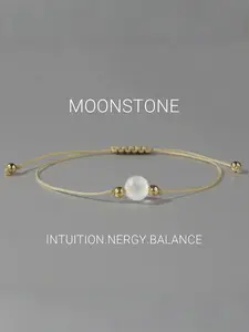 Moonstone Beaded Bracelet, Fashionable Jewelry for Women & Men, Trendy All-match & Exquisite Jewelry for Birthday Gift, High Quality Bracelet