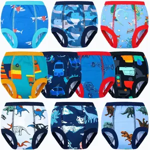 10-Packs Training Underwear Absorbent Toddler Potty Trained Pants for Boys and Girls, 12 Months - 9 Years