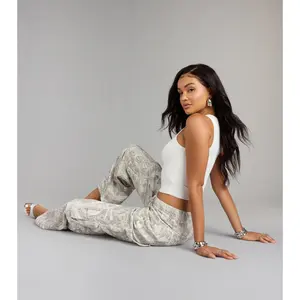 Off The Radar Camouflage Straight Leg Denim Jeans