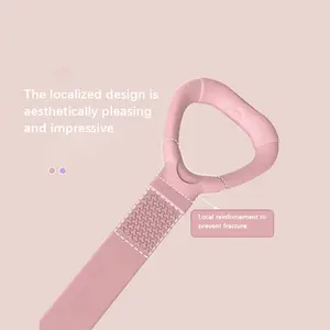 Shaped 8 Resistance Silicone Tension Band with Handles for Women Men Fitness Arm Back Chest Shoulder Legs Yoga Stretching Exercise Home Gym Workout Adjustable Multifunction Pedal Multifunctional Pilates Bar Bands Wrist Weights