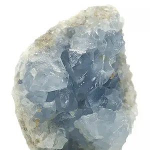 Natural Celestite Crystal Geode – Raw Blue Celestine Cluster for Calming Energy, Spiritual Healing & Home Decor