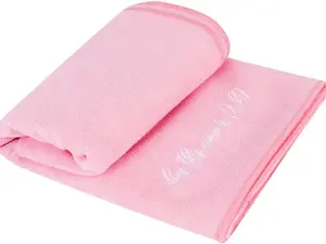 PINK yoga mat towel with corner pockets