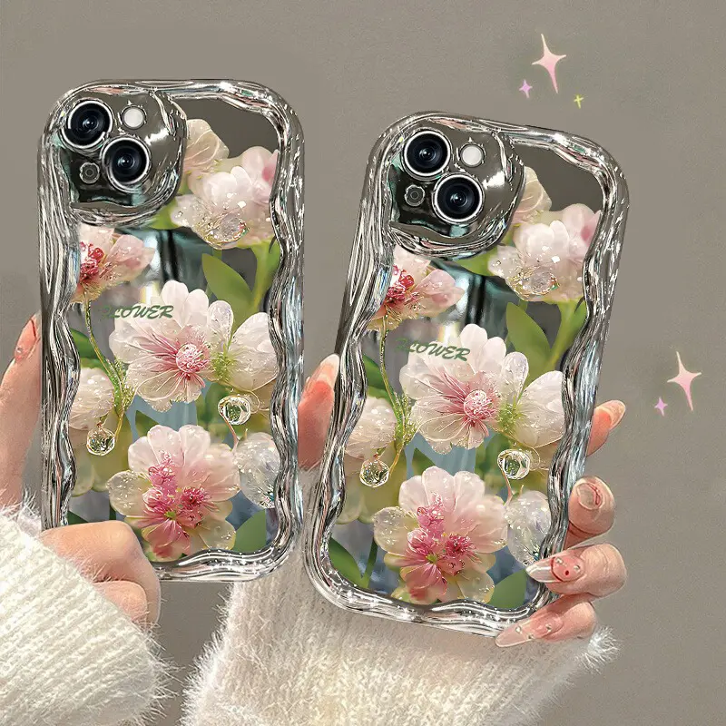 for use with iphone 16 pro max Hollow Crystal Flower cases for use with iphone 15 plus cases for girls for use with iphone 14 pro 13/12/11 Trendy Phone Shells for use with iphone X/XS  XSMAX  for use with iphone 7/8 PLUS phone accessories Protection case