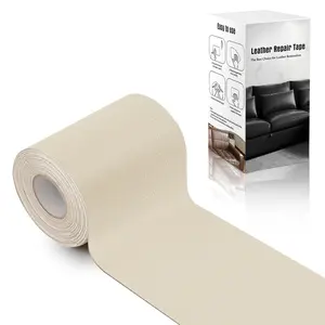 Self Adhesive Leather Repair Patch, 4 x 60 inch Leather Repair Tape, Leather Patches for Furniture, Vinyl Repair Kit for Couches, Boat Seats, Furniture, Cars