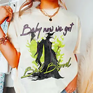 Maleficent Baby Now We Got Bad Blood Retro Comfort TShirt, Vintage WDW Shirt, Trending Unisex Tee, WDW Vacation Trip Gift 2025 45768 3255