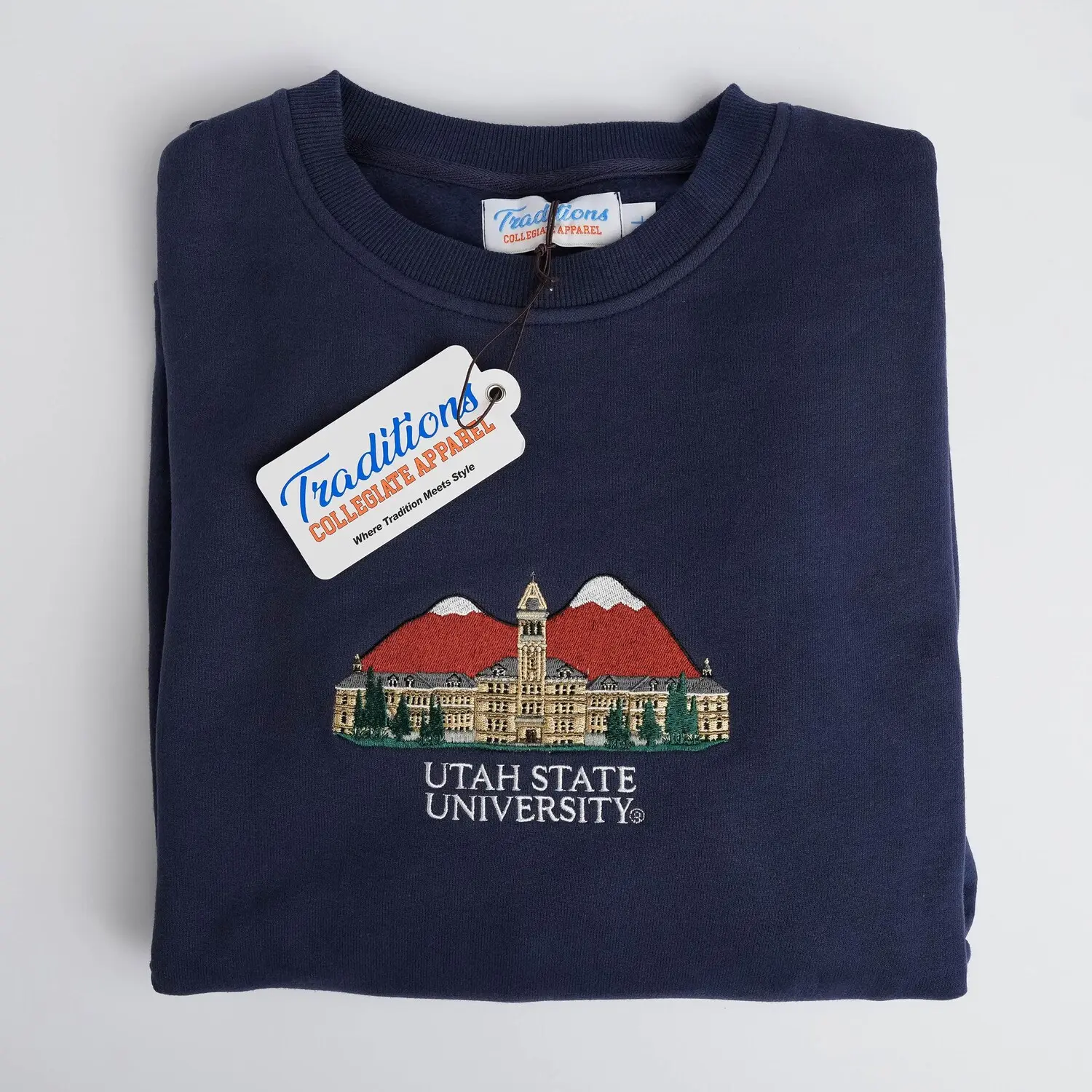 Utah State Crewneck, Embroidered Sweatshirt