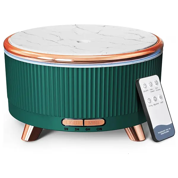 Essential Oil Diffuser for Home Large Room 500ml Aromatherapy Diffuser 7_Colors Low Noise Quiet Operation Safe Auto Shut-Off Timer Options 20 Hours Fragrance Modern Marble Grain Design#Summervibes