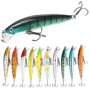 Sinking Minnow Fishing Lure, Long-Casting Wobbler Crankbait, Artificial Hard Bait for Bass, Pike Fishing Tackle