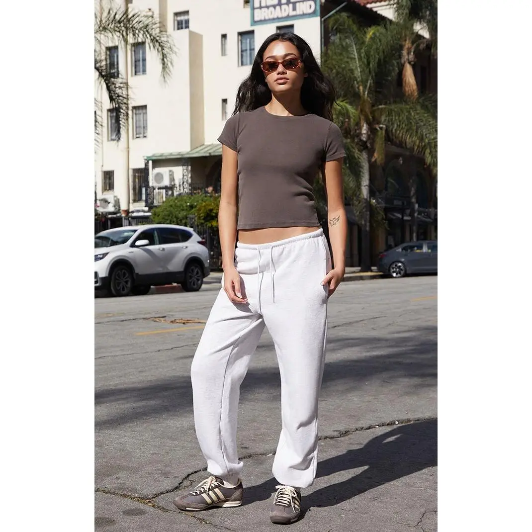 John Galt Women's Heather Grey Rosa Tie Sweatpants