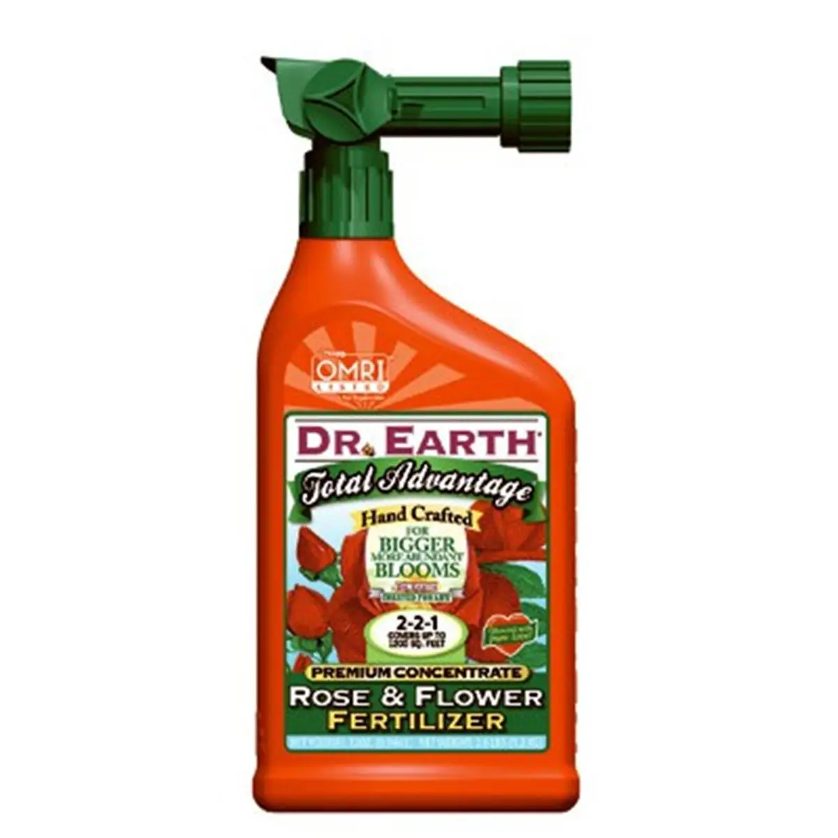 DR Earth Ready-to-Spray Total Advantage Rose & Flower Fertilizer, 32 oz - Formulated for Annuals, Great for All Roses, Feeds Flowering Plants, Promotes Bigger Blooms