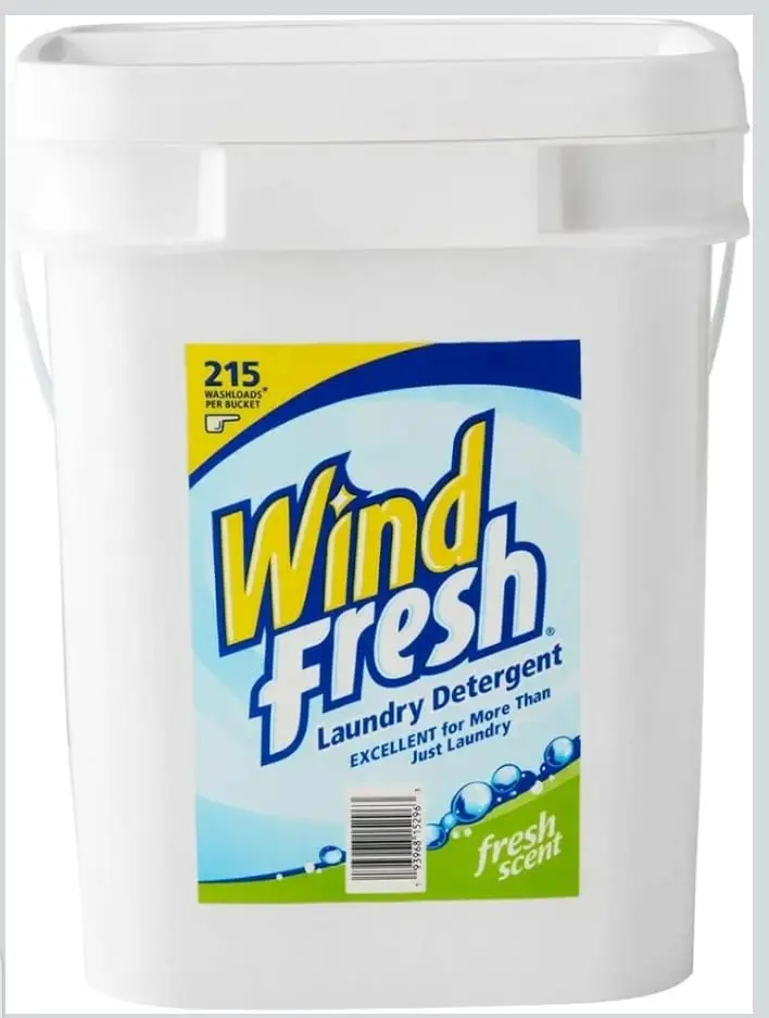 Wind Fresh Laundry Detergent Fresh Scent 215 Loads per Bucket Excellent for More Than Just Laundry