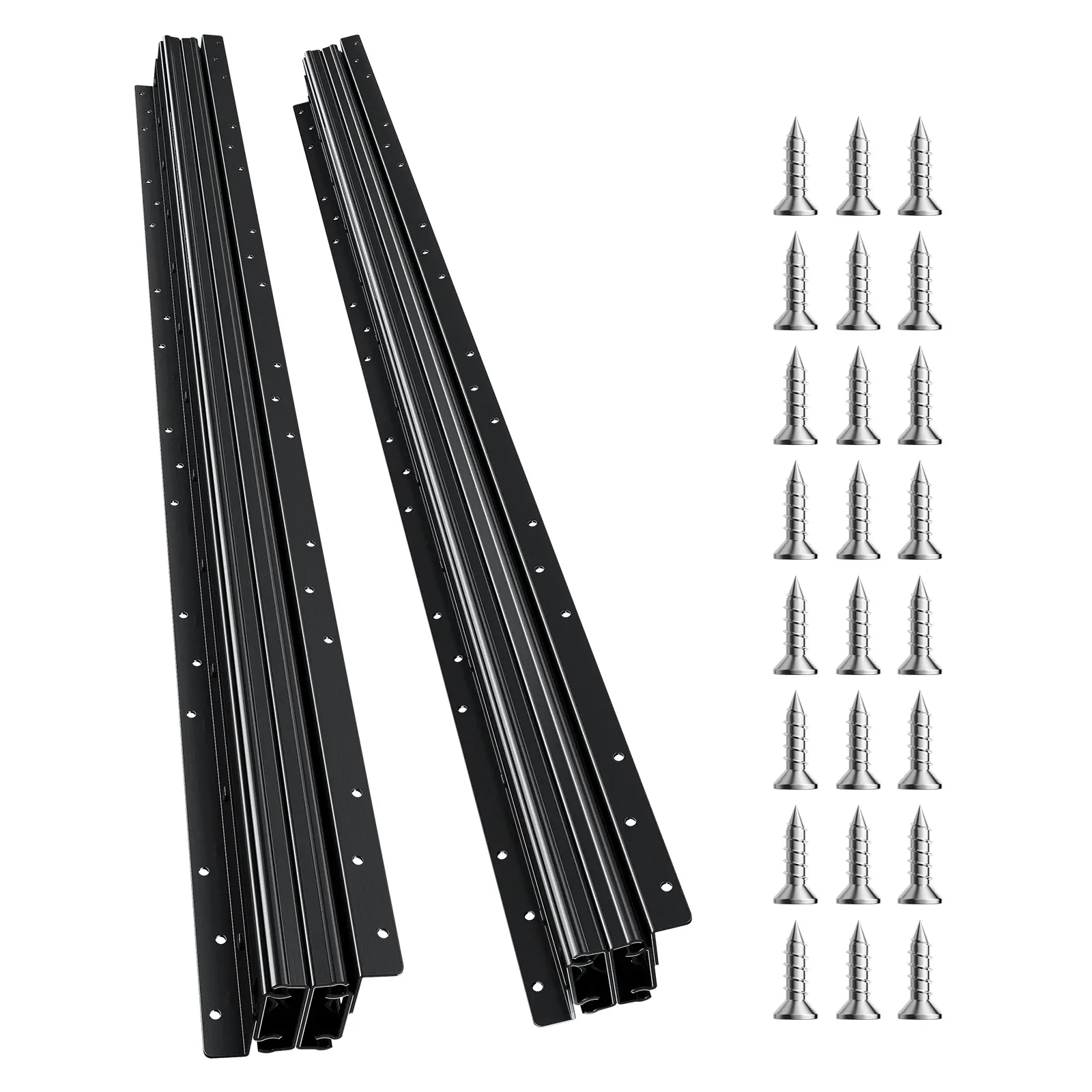 VEVOR Undermount Drawer Slides, 40-in 3-Stage Full Extension Ball Bearing Sliders, 260 LB Load Capacity Runner Rails, All-Metal Anti-Vibration Rust Prevention Tracks, DIY Replacement with Installation Guide, Father's Day Gift