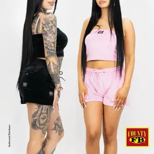 FB COUNTY Women's Soft Velour Short Set FBCOUNTY Tube Top and Shorts 2 Pieces 2 Pockets Hip Hop Harem Sexy Chicano Fashion Summer LA Streetwear