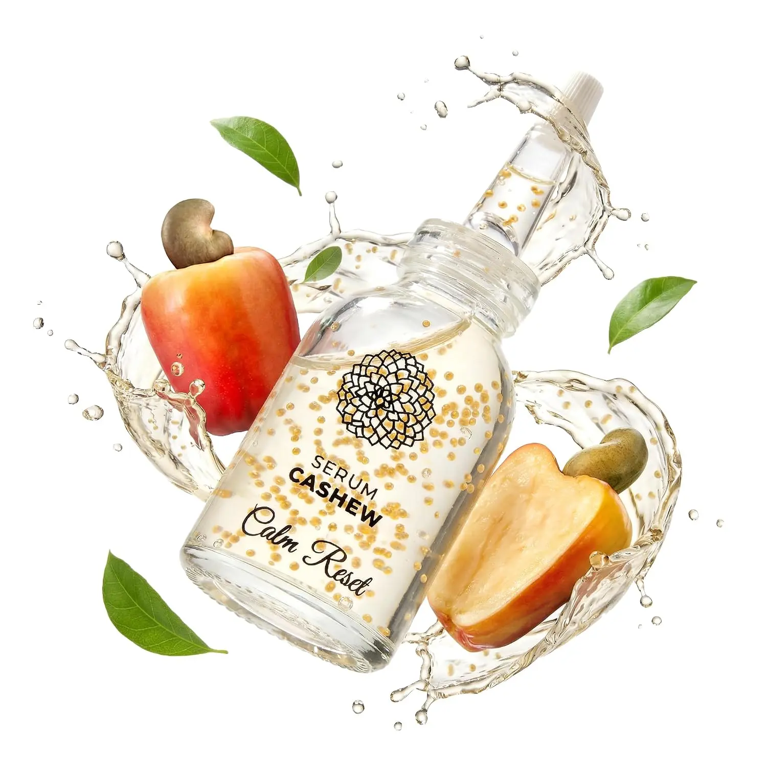 Dahlya Dew Cashew Calm Reset Face Serum, Soothing & Redness Relief, Calms Sensitive Skin, Niacinamide + Propolis, Brazilian Skincare, 30ml, Made in Brazil